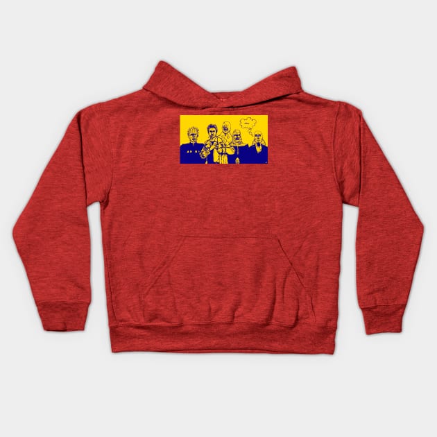 Yellow Hell Team Kids Hoodie by undeadbilly